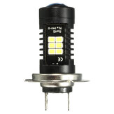 H4 H7 H11 9005 9006 H8 LED antibrouillard de voiture ampoule DRL diurne 21-SMD 12V 21W avec lentille 6000K blanc