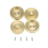 4PCS Brass Wheel Hex Adapter for Axial SCX24 90081 RC Car Vehicles Model Parts