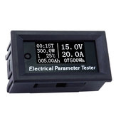 RIDEN® 100V/20A 7in1 OLED Multifunction Tester Voltage Current Time Temperature Capacity Voltmeter Ammeter Electrical Parameter Meter