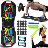 14-in-1 Push Up Board Folding Multi-functional Color Push-up Rack Muscle Body Building Fitness Gym