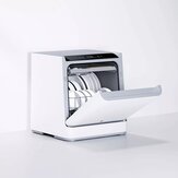 Xiaomi Mijia VDW0401M Máquina de lavar louça para mesa com conexão à Internet para 4 jogos Sistema de pulverização dupla 6D Esterilização de 99,99% Controle Mijia Xiaoai