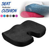 Almofada de assento em espuma de memória em forma de U com proteção ortopédica para o cóccix e almofada de massagem para os quadris