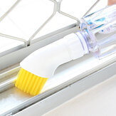 Cepillo de limpieza creativo de puertas y ventanas portátil con cabezal de cerdas de plástico inyectable con agua