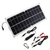 Jednostronny panel słoneczny z krzemem monokrystalicznym, podwójne gniazdo USB, 10W 12V/5V DC Panel słoneczny z krokodylkami