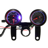 Odômetro de luz de fundo de motocicleta com tacômetro de medidor de velocidade LED com suporte