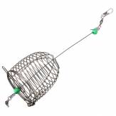 ZANLURE 10g en acier inoxydable fil appâts de pêche leurre cage de pêche piège panier chargeur titulaire