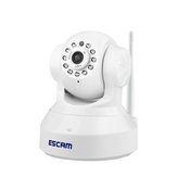 ESCAM QF001 720P IRナイトビジョンIRカット1.0Mrga WiFi IPカメラパンチルトセキュリティカメラサポート32G TFカード