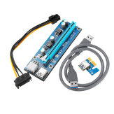 PCI Express PCI-E 1X to 16X Riser Card 6Pin PCIE USB3.0 SATA Καλώδιο επέκτασης για Miner Mining BTC Dedicated Adapter