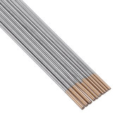 10Pcs WL15 150mm Length TIG Welding Tungsten Electrodes 1.0/1.6mm Golden Tip Rods Set