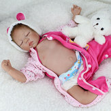 22'' Handicraft Cute Realistic Reborn Newborn Baby Happy Boy Dolls Silicone Toys