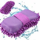 Panno per pulizia auto di spugna in microfibra calda Chenille Anthozoan panno asciugamano guanti lavaggio morbido