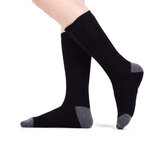 35°C-55°C 3.7V Перезаряжаемые батареи Электрические обогревательные носки для мужчин и женщин Зимние теплые нагреваемые хлопковые чулки
