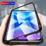 Bakeey Flip 360° Magnetic Adsorption Metal Tempered Glass Protective Case for Huawei Honor 8X