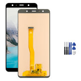 Pełny montaż No Dead Pixel Wyświetlacz LCD + Wymiana ekranu dotykowego Digitizer + Narzędzia naprawcze do Samsung Galaxy A7 2018 A750 SM-A750F