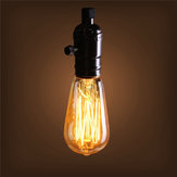 Ampoule rétro vintage à filament antique Edison ST58 de 40W, éclairage 220V/110V