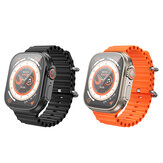 HOCO Y12 Ultra 1,96-Zoll-HD-Bildschirm Bluetooth-Anruf Herzfrequenz Blutsauerstoff-Monitor IP67 wasserdichte Multi-Sport-Modi Smart Watch