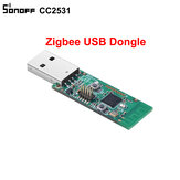 Módulo de placa básica do analisador de protocolo de pacote Sonoff® ZB CC2531 USB Dongle com interface USB suporta BASICZBR3 S31 Lite zb