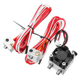1.75mm/3.0mm Fialment 0.4mm Nozzle Upgraded Dubbele extruder Kit voor 3D-printer