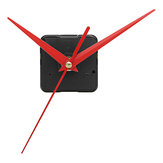 Mecanismo silencioso de cuarzo para reloj de pared DIY con esfera roja y agujas de triángulo de 20 mm de longitud de eje para reemplazo