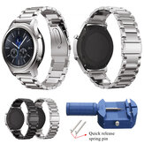 KALOAD 200mm roestvrij stalen horlogeband vervanging voor Samsung Galaxy Gear S3 Classic Grens met aanpassen gereedschappen
