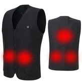 Elektrisch vest verwarmde kledingjas USB-thermische warme verwarmde winterlichaamswarmer Ski