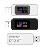 DANIU Digital 10 in 1 Colorful LCD Anzeige USB-Tester Spannungsstrom-Tester USB-Ladegerät-Tester Leistungsmesser