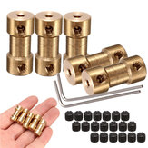 5 Stück 9 mm Messingkupplung mit Schraubenschlüssel und Schraube