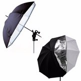 Estúdio de fotografia de 33 polegadas Umbrella Double Layer Reflective Translucent 