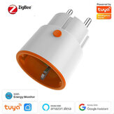 مقبس ذكي Tuya ZIGBE 3.0 EU Plug 16A Outlet تحكم عن بعد لاسلكي عن طريق الهاتف بواسطة الصوت يعمل مع Tuya Gateway Hub Alexa Google Home
