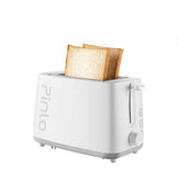 محضر الخبز من الة تحميص Pinlo PL-T075W1H من الة صنع الخبز للفطور آلة صنع الساندويتش الصغيرة 750 واط تسخين سريع طهي من الجانبين