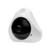 Hiseeu 3MP 1.3MP 3D VR WiFi FishEye IP Cámara Panorámica 360 grados Vista completa Mini CCTV Cámara Red Seguridad para el hogar Cámara
