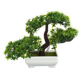 Albero bonsai con vaso decorazione di piante artificiali per scrivania da ufficio in casa 18 cm