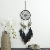 Handgewebte natürliche Federn Dreamcatcher American Folk Custom Geschenke hängende Dekoration Ornament