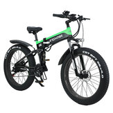 [EU DIRECT] JINGHMA R5 Electric Bike 1000W Motor 48V 14Ah*2 Double Batteries 26*4.0inch Tires 80-120KM Mileage 180KG Payload Electric Bicycle