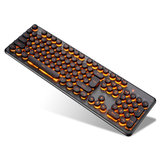 K70 104Keys RGB LED Backlight Punk Keycap Gaming Keyboard USB Wired Round Keycap