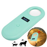 Escáner de mascotas con pantalla, lector de identificación de mascotas, transpondedor de chip, escáner de microchip de mano USB para gatos Perro Caballo