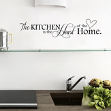 ملصق جداري لحروف المطبخ والحب لتزيين المنزل وغرفة المعيشة