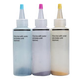 3 Bottles 12g One Step Tie Dye Kits Fabric Textile Permanent Paint With Rubber Bands Vinyl Gloves