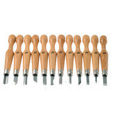 12Pcs Επαγγελματική ξυλογλυπτική Εργαλεία σμίλης σετ ξυλουργικής ξυλουργικής