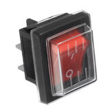Interruptor Rojo de Encendido/Apagado de Repuesto Impermeable 220V16A 20A 125V para Máquinas Industriales de Succión al Vacío