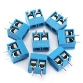 100pcs 2 Pin Plug-In Screw Terminal Block Connector 5.08mm Pitch