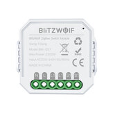 BlitzWolf® BW-SS7 ZigBee3.0 2300W Module de commutateur d'éclairage intelligent Application sans fil 1 gang / 2 gangs Télécommande Contrôle vocal Horaire Fonctionne avec Amazon Alexa et Google Assistant