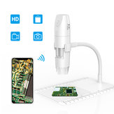 Inskam316ポータブルHD 1080P 1000x WiFiデジタル顕微鏡 スネークチューブブラケット角度と高さ調節可能 PC/WiFiモデル切り替え USB顕微鏡 IOS Android PC対応