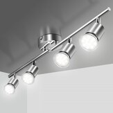 Luces de techo LED Elfeland de 4 focos con bombillas GU10 para baños