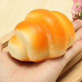 Pão de simulação fofinho de 8cm, brinquedo divertido e decoração macia