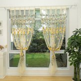 Cortinas transparentes de tule fashion Honana WX-C10 para tela de janela, decoração de sala de estar, cortina leve e colorida