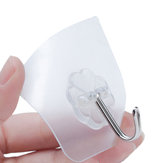 Хонана 6 шт. Прочные прозрачные клейкие крючки для кухни и ванной комнаты держатель HN-31