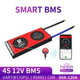 DALY BMS 4S 12V 80A 100A 120A Accubeveiligingsprintplaat BMS met bluetooth UART RS485 CAN NTC-functie