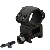 Anillos de alcance de 25.4 mm Soporte de linterna de 20 mm Soporte de linterna táctica Láser Clip de alcance de vista Caza pesca Ciclismo
