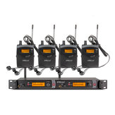 ERZhen Sistema di Monitoraggio di Palcoscenico In Ear 2 Canali 4 Dispositivo da Corpo Sistema di Karaoke Microfono